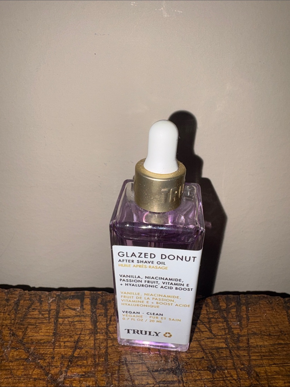 TRULY Glazed Donut Face Oil - Purple & Gold Dropper Bottle